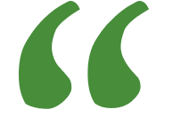 Green quotation marks on black background.